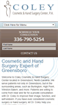 Mobile Screenshot of coleycosmetic.com
